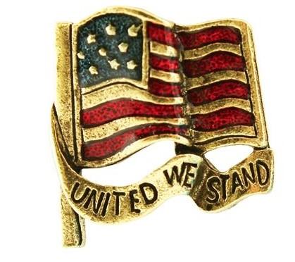 "United We Stand" Lapel Pin-Lapel Pin-Sterling-and-Burke