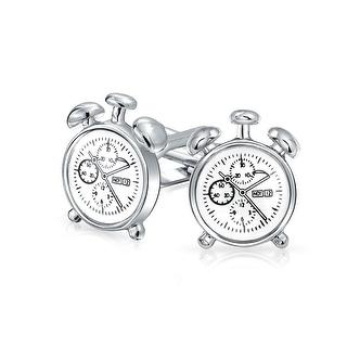 Clock Cufflinks | Silver-Cufflinks-Sterling-and-Burke