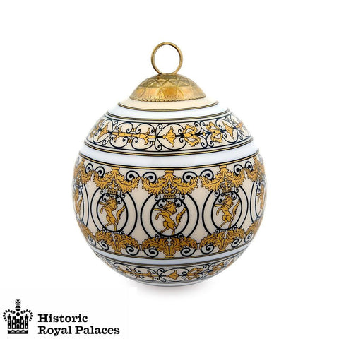 Halcyon Days Kensington Palace's Royal Gates Christmas Bauble-Ornament-Sterling-and-Burke