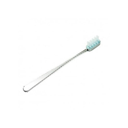 Sterling Silver | Virginia Sterling Baby Toothbrush with Blue Head | Salisbury Pewter | Engraved | Made in USA-Baby-Sterling-and-Burke