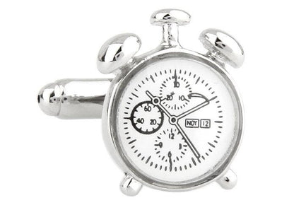 Clock Cufflinks | Silver-Cufflinks-Sterling-and-Burke