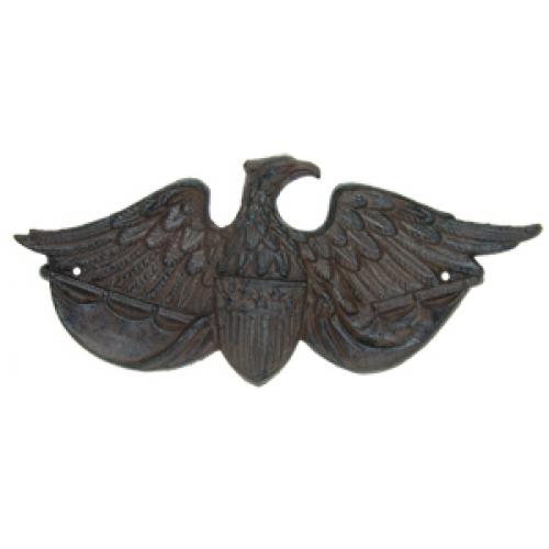 American Eagle | USA Eagle with spread wings | Cast Iron | Eagle Head Wall Decoration | 6 by 13 inches | Award Decoration | Reproduction of Vintage Style-Sterling-and-Burke