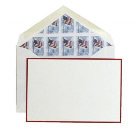 American Flag Stamp Stationery by Dempsey and Carroll-Stationery-Sterling-and-Burke