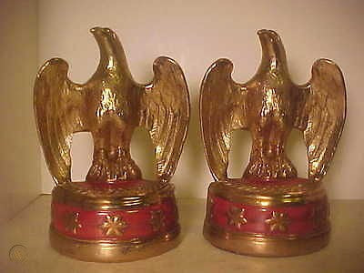 Reproduction Federal Eagle | New Red American Eagle Award and Business Gift on Base | JFK Bookends