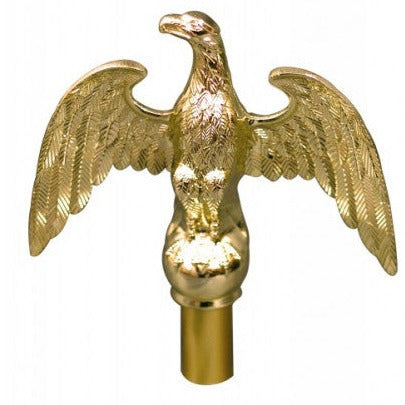 Reproduction Patriotic American Eagle Flag Topper | Flag Topper | Gold Plated | US Eagle Sculpture | 5"