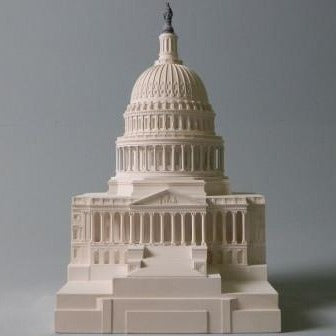 Architectural Sculpture | Capitol Building | Washington, DC | Custom Model | Extraordinary Quality and Detail | Made in England | Timothy Richards-Desk Accessory-Sterling-and-Burke