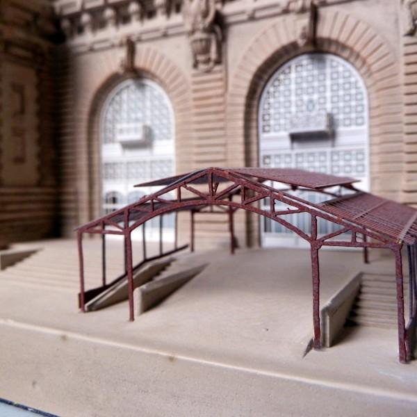 Ellis Island Architectural Sculpture | Custom Ellis Island Statue | Building Model | Extraordinary Detail and Quality | Made in England | Timothy Richards-Desk Accessory-Sterling-and-Burke