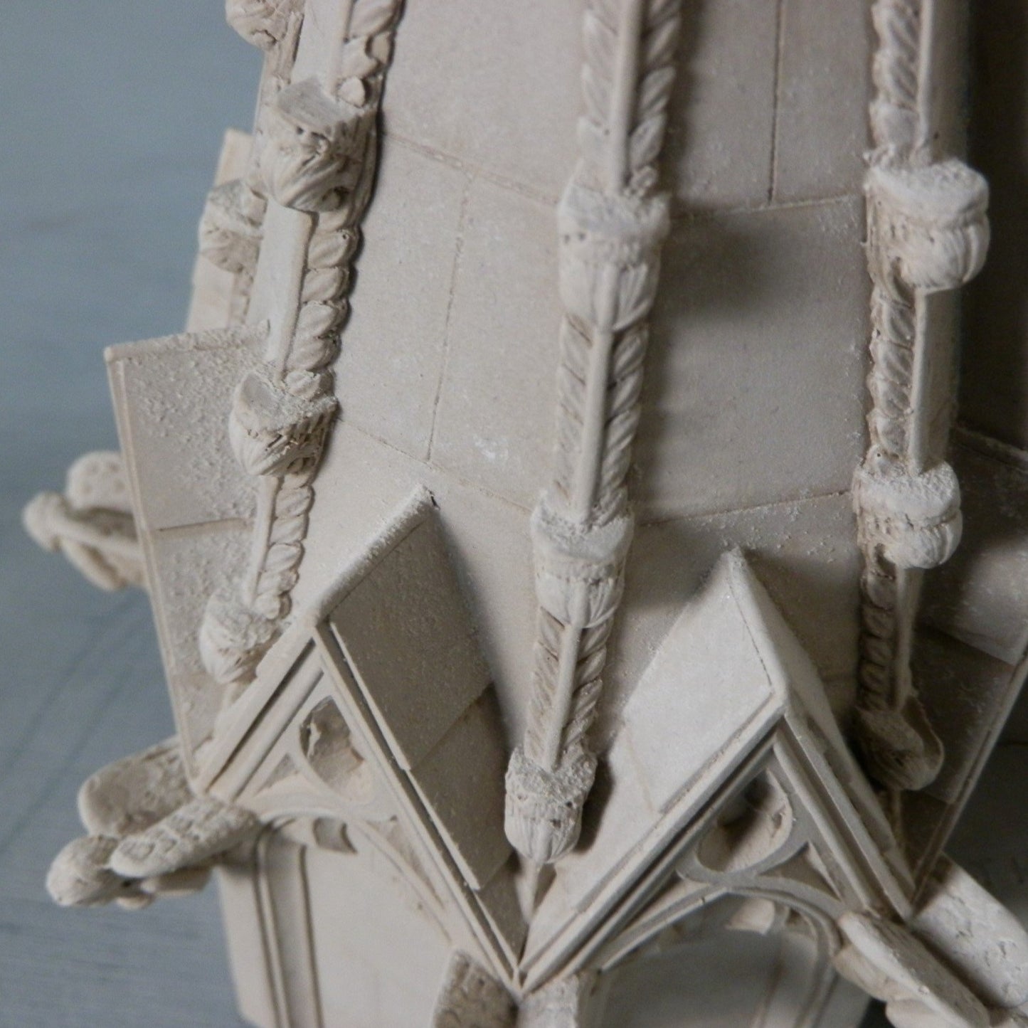 National Cathedral Spire Architectural Sculpture | Custom Washington National Cathedral Plaster Model | Extraordinary Quality and Detail | Made in England | Timothy Richards-Desk Accessory-Sterling-and-Burke
