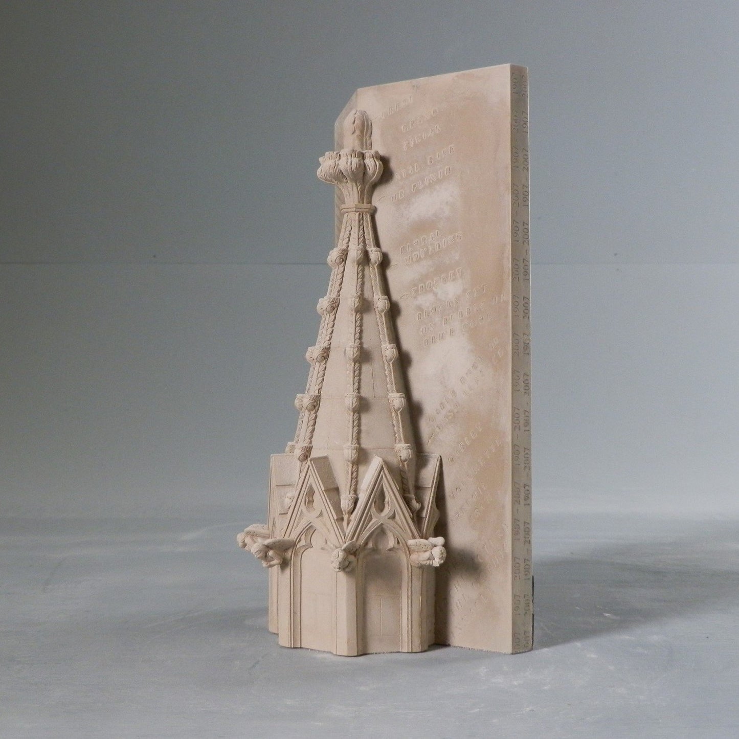 National Cathedral Spire Architectural Sculpture | Custom Washington National Cathedral Plaster Model | Extraordinary Quality and Detail | Made in England | Timothy Richards-Desk Accessory-Sterling-and-Burke