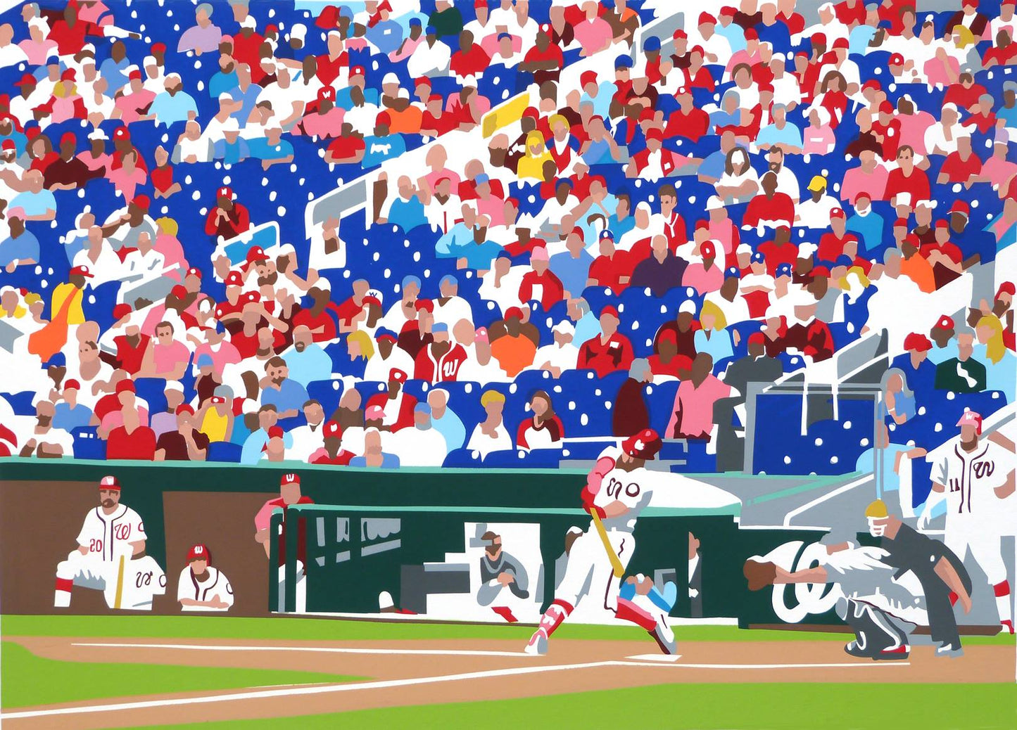 Nationals Baseball | Washington Nationals Baseball Art | Joseph Craig English | 14 by 11 Inches