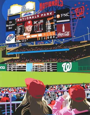 Nats Park | Washington Nationals Art | Joseph Craig English | 14 by 11 Inches | Gallery at Sterling and Burke-Giclee Print-Sterling-and-Burke