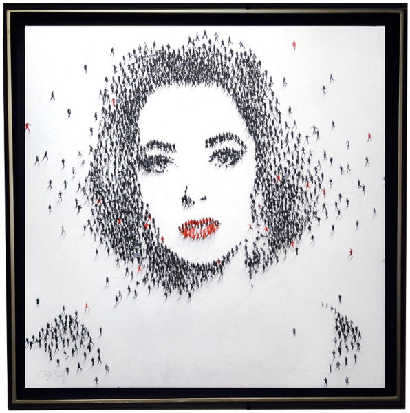 Populus: Dame Elizabeth Taylor, "Liz" | Acrylic on Canvas by Craig Alan | 46 1/2" x 46 1/2"