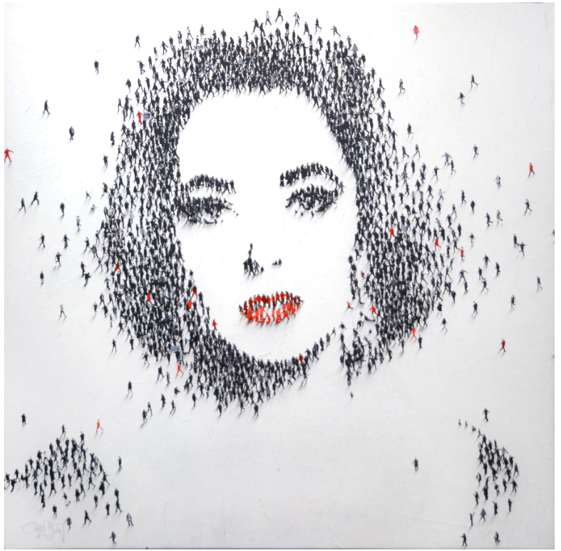 Populus: Dame Elizabeth Taylor, "Liz" | Acrylic on Canvas by Craig Alan | 46 1/2" x 46 1/2"