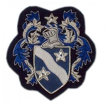 Blue Star Crest Blazer Badge | Made in England | Sterling and Burke-Blazer Badge-Sterling-and-Burke