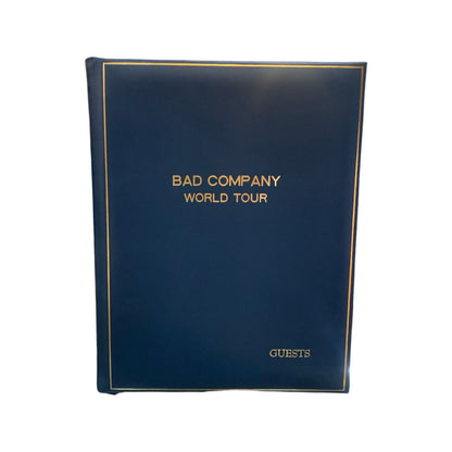 BAD COMPANY World Tour | Guest Book | Gold Stamping | Images of Finished Book