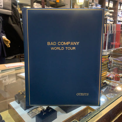 BAD COMPANY World Tour | Guest Book | Gold Stamping | Images of Finished Book
