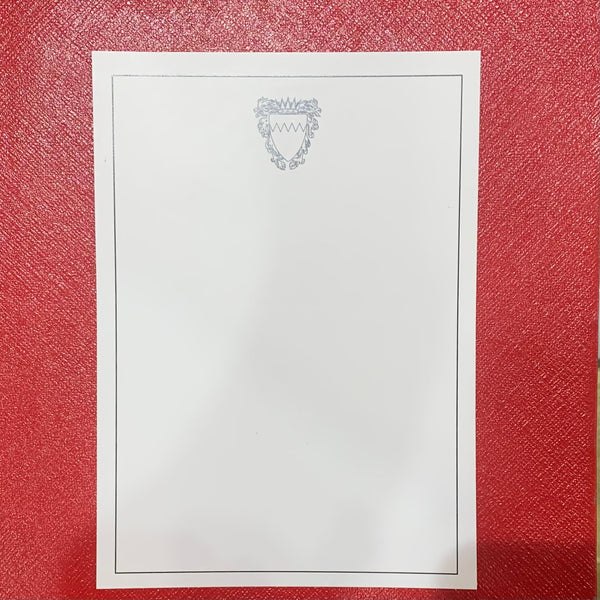 Bahrain Embassy | NEW LOGO | Quick! Menu Card and Place Card | Off-Set Printing | 60lb Card Stock | Natural White | 50 Each