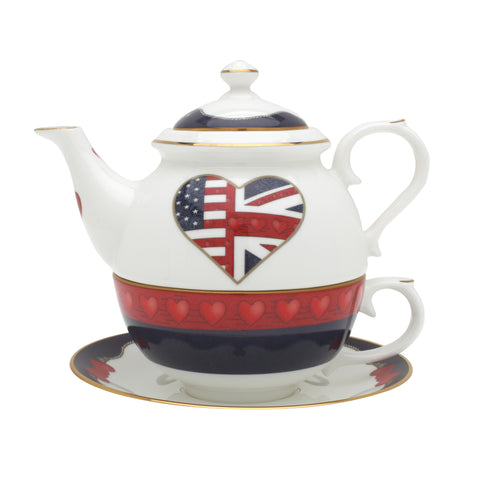 Halcyon Days A Very Special Relationship Collection Tea for One-Bone China-Sterling-and-Burke