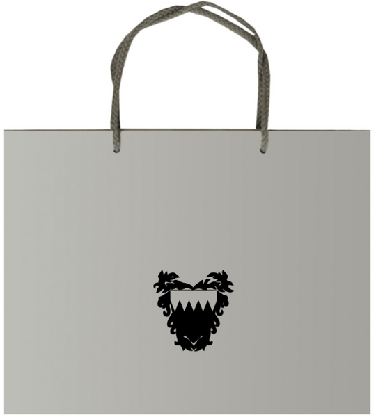 Shopping Bag Proofs | Bahrain Embassy Gift Bag | Ivory, White, Red, Platinum | Studio Burke DC