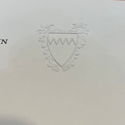 Embassy of Bahrain | American Letter Sheet and Envelope | Thermography, Printing, Embossing, Engraving