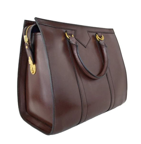 Slim Beatrice Work Bag | Special Elizabeth Double Handles | Bespoke | 14 Inch