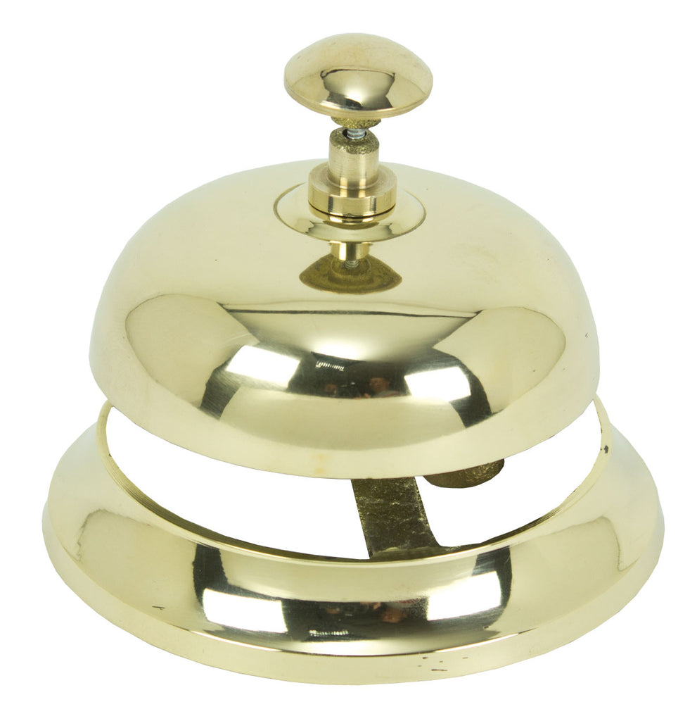 Bell for Table | Large and Substantial | Solid Brass Antique Reproduction | Custom Engraving Avail. | Studio Burke DC