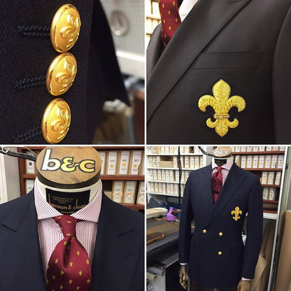Lion Blazer Buttons | Three Lions Columbia | City of London | Silver Plated Blazer Buttons | Made in England | Benson and Clegg, London