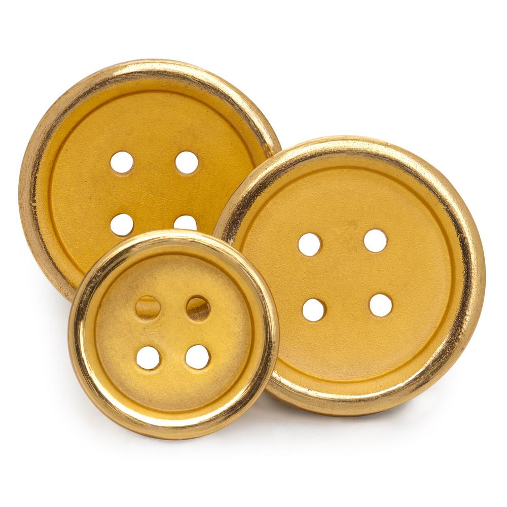 Gold Blazer Buttons, Four Hole Design