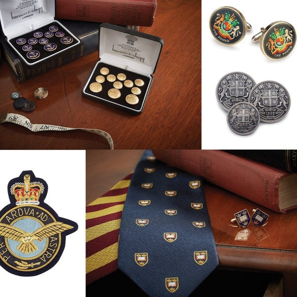 East India Company Blazer Button Set | Antique Silver Blazer Buttons | Made in UK-Blazer Buttons-Sterling-and-Burke