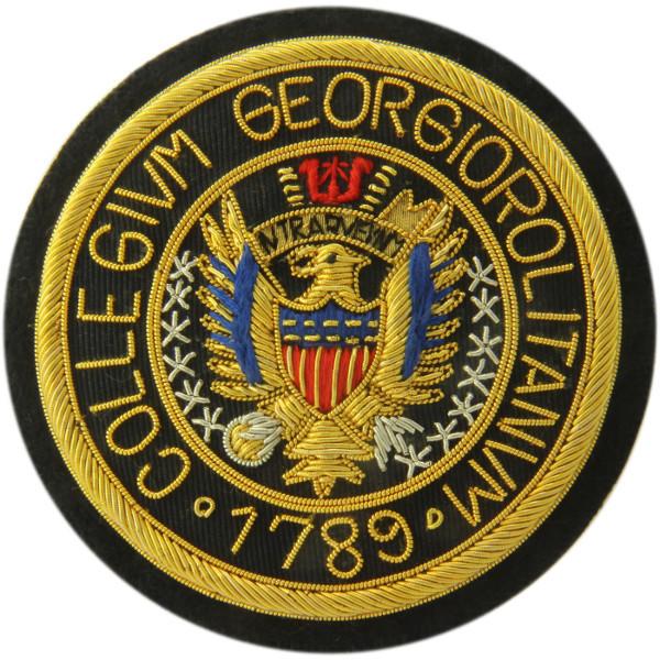 Georgetown University | GU Crest | Gold Thread Blazer Badge | Made in England | Sterling and Burke-Blazer Badge-Sterling-and-Burke