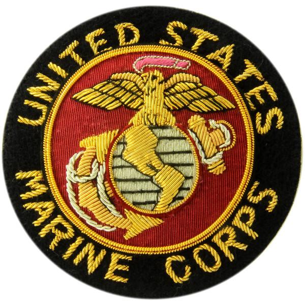 US Marine Corps Blazer Badge | Made in England-Blazer Badge-Sterling-and-Burke