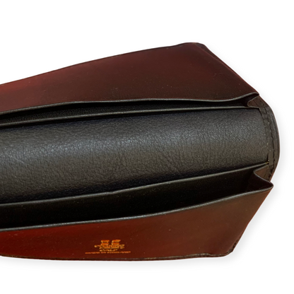 Gusseted Card Case | Business Card Case with 4 Interior Pockets | Smooth Calf Leather | Made in England by Charing Cross