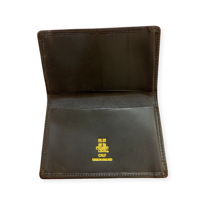 Gusseted Card Case | Business Card Case with 4 Interior Pockets | Smooth Calf Leather | Made in England by Charing Cross