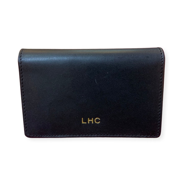 Gusseted Card Case | Business Card Case with 4 Interior Pockets | Smooth Calf Leather | Made in England by Charing Cross