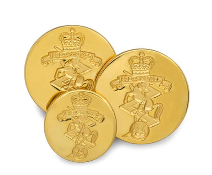 Gorgeous REME Gold Blazer Buttons | Gold Plated Blazer Buttons | Made in England | Benson and Clegg, London