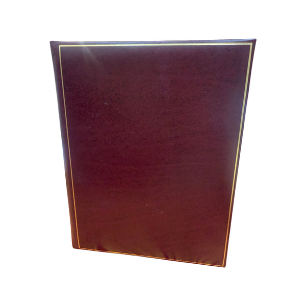 Calf Note Book | Guest Book | Leather Bound with Gold | Superior Quality | 10 by 8 Inches | Lines