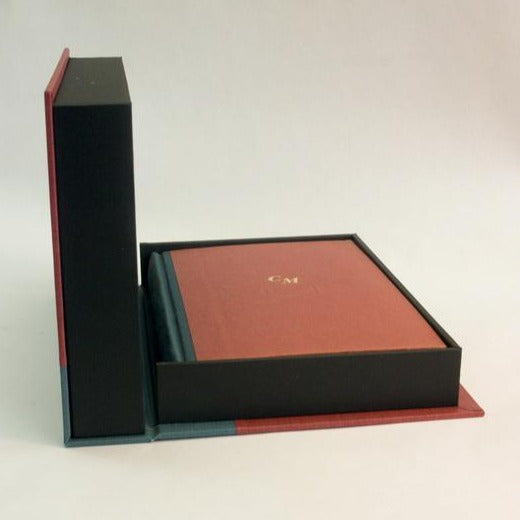 Bespoke Archival Box | Hand Marbleized Paper and Linen | Finest Quality | Custom Size | Made in USA | Charing Cross-Photo Album-Sterling-and-Burke