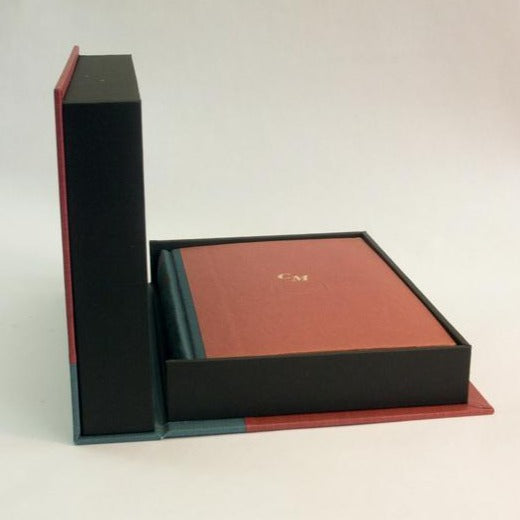 Bespoke Book Binding with Archival Box | Hand Marbleized Paper | Finest Quality Materials | Made in USA | Charing Cross-Photo Album-Sterling-and-Burke
