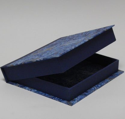 Bespoke Archival Box | Hand Marbleized Paper and Linen | Finest Quality | Custom Size | Made in USA | Charing Cross-Photo Album-Sterling-and-Burke