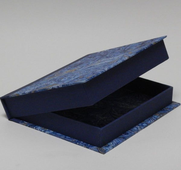 Bespoke Book Binding with Archival Box | Hand Marbleized Paper | Finest Quality Materials | Made in USA | Charing Cross-Photo Album