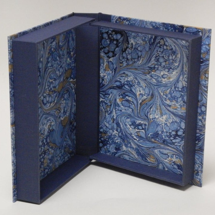 Bespoke Archival Box | Hand Marbleized Paper and Linen | Finest Quality | Custom Size | Made in USA | Charing Cross-Photo Album-Sterling-and-Burke