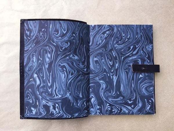 Bespoke Book Binding with Archival Box | Hand Marbleized Paper | Finest Quality Materials | Made in USA | Charing Cross-Photo Album-Sterling-and-Burke