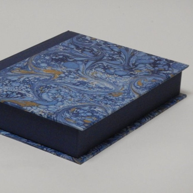 Bespoke Archival Box | Hand Marbleized Paper and Linen | Finest Quality | Custom Size | Made in USA | Charing Cross-Photo Album-Sterling-and-Burke