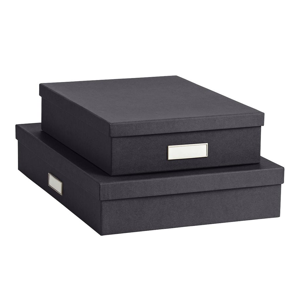 Archival Box | Stationery Box | Acid Free Storage | Black, Navy, White |  Paper | Gold Engraved Name Included