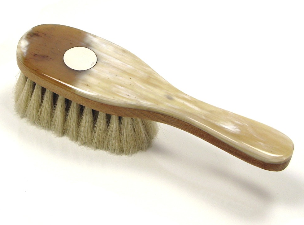 Brush For Baby | Luxury Brush for Toddler | Sterling Silver Disk | Hand Made in UK