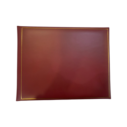 Guest Book | Fine Calf Leather Binding | Gold Tooling | 7 by 9 Inches | Guests