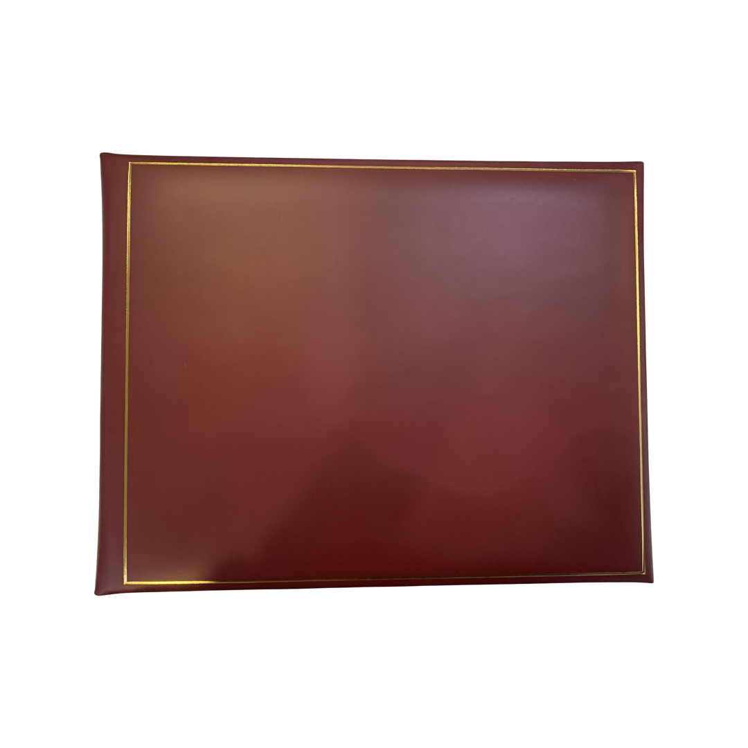 Guest Book | Fine Calf Leather Binding | Gold Tooling | 7 by 9 Inches | Guests