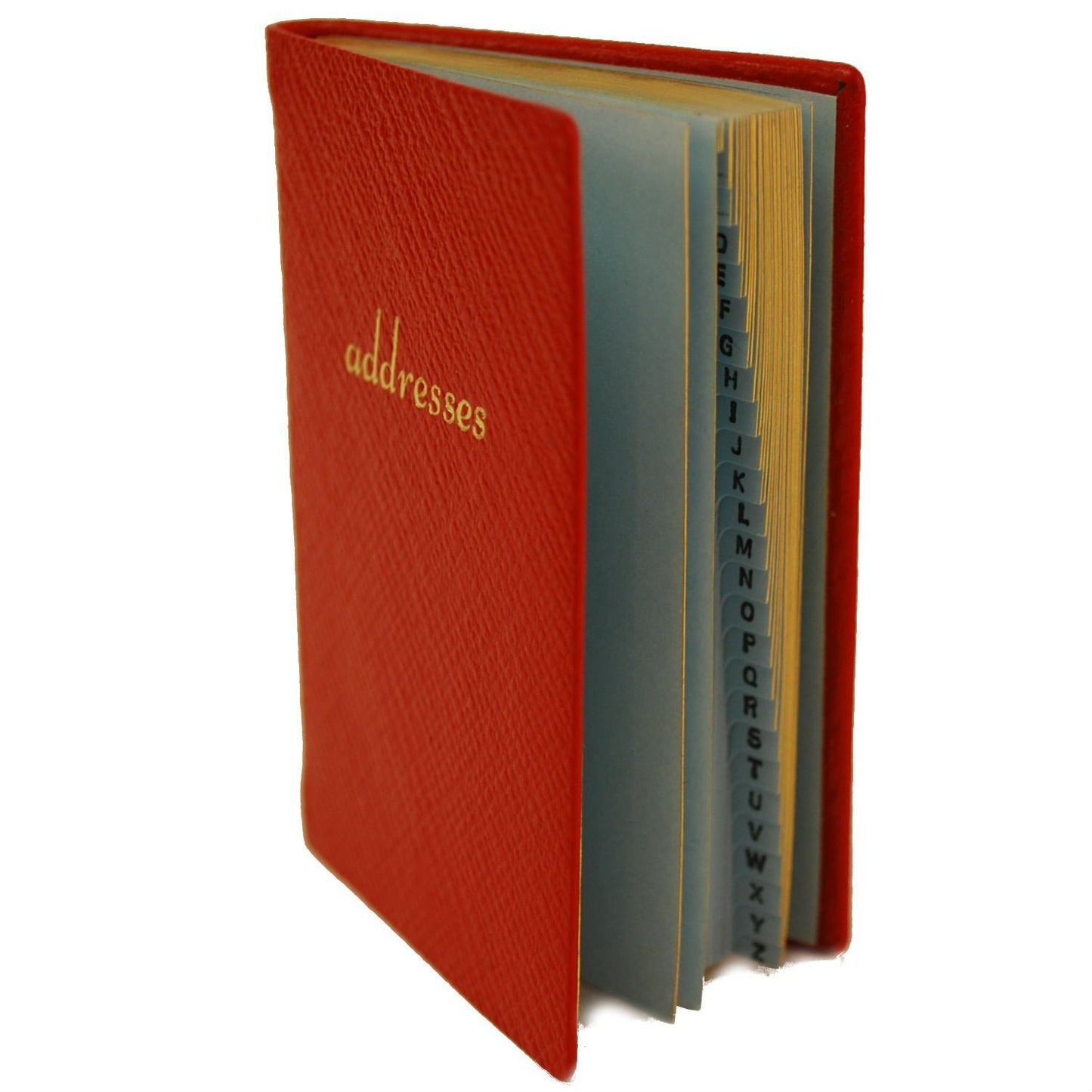 Address Book | Cross Grain Leather | Made in England | 3 by 2.5 Inch | Charing Cross Ltd-Address Book-Sterling-and-Burke