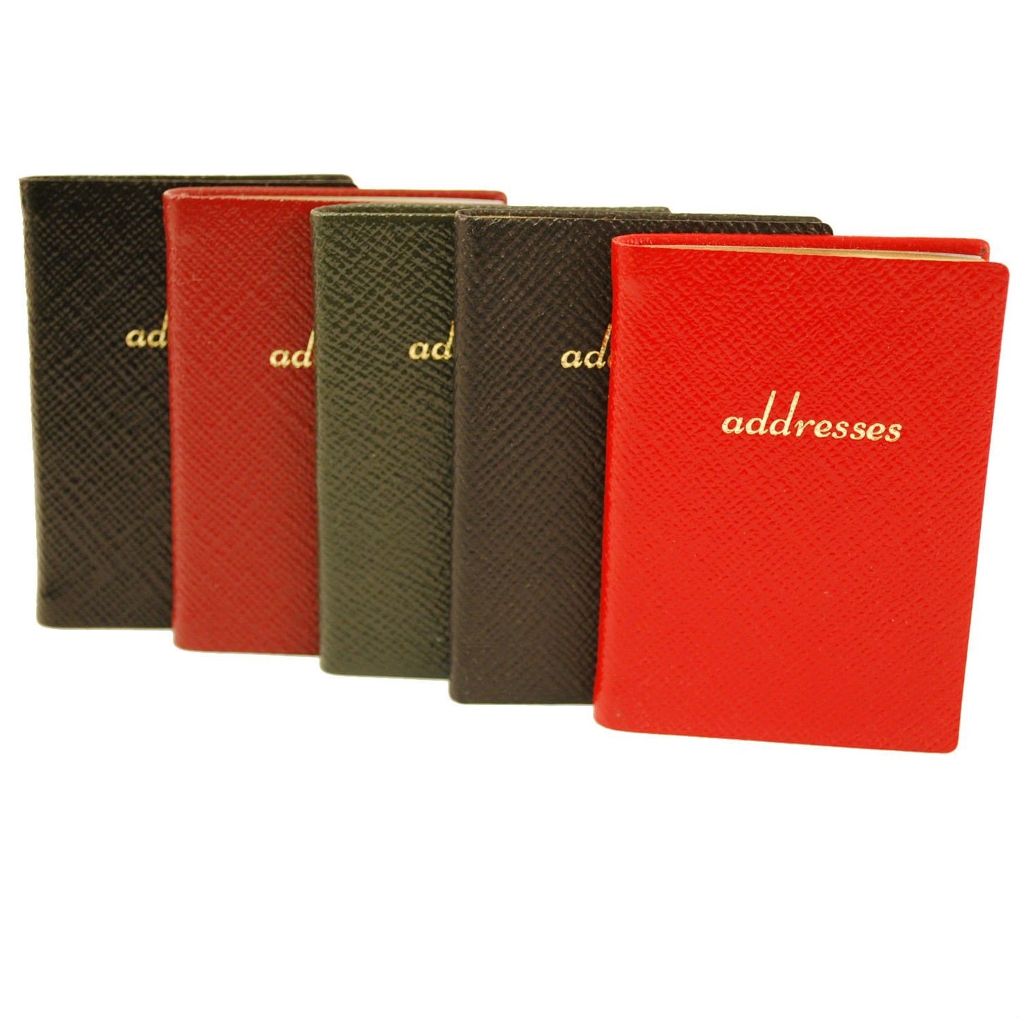 Address Book | Cross Grain Leather | Made in England | 3 by 2.5 Inch | Charing Cross Ltd-Address Book-Sterling-and-Burke