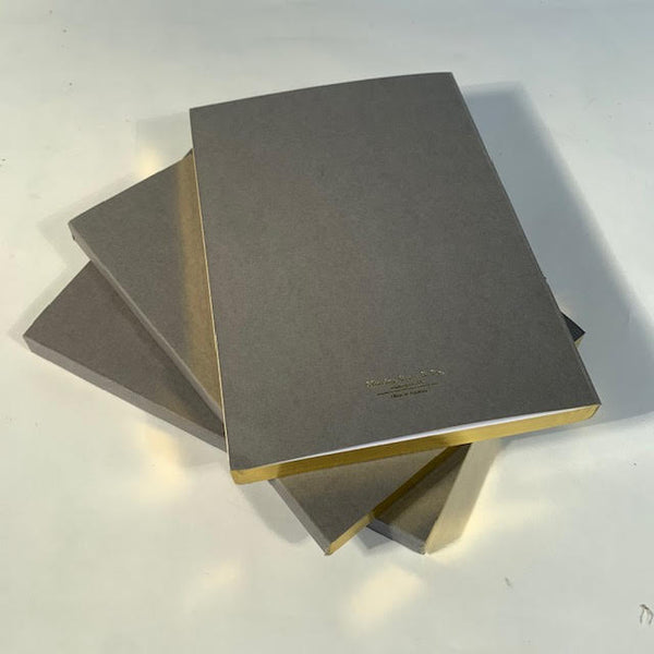 Insert for Refillable Notebook | Notebook Size: 8 by 6 Inches | Dark Grey Cover | Charing Cross, USA
